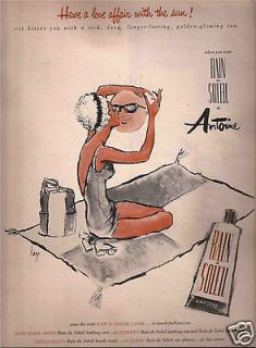 1959 Antoine Bain De Soleil Cream Sunscreen~Have a Love Affair With