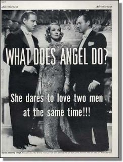 1937 Marlene Dietrich Melvyn Douglas Photo   Movie Ad