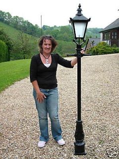 Cast Iron 78 Lamp Post Victorian style frosted glass