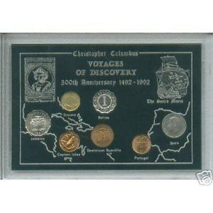 Columbus New World Voyage of Discovery Anniversary UNC Coin Gift Set