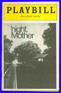 Night Mother + Kathy Bates , Anne Pitoniak , Written by Marsha Norman