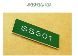 Korea KPOP Singer SS501 STAR Name Tag Badge of members
