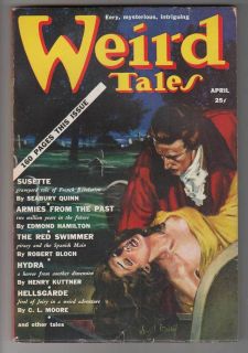 WEIRD TALES Pulp APRIL 1939 H.P. LOVECRAFT Virgil Finlay Cover ROBERT