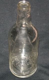 Antique Vintage Citrate of Magnesia Blob Top Glass Bottle