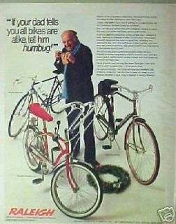 1968 Raleigh Fireball,Sport s Bicycles/ Bike Print AD