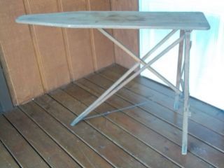 antique wood ironing board