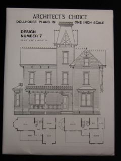 Dollhouse Plans Design #7 Architects Choice 112 Scale