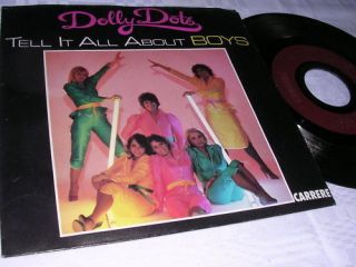 Dolly Dots   Tell It All About Boys 45 PS Electric Pop Disco France EX