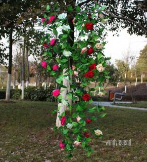 ARTIFICIAL FLOWER GREEN IVY GARLAND SWAG VINE FOR WEDDING PARTY