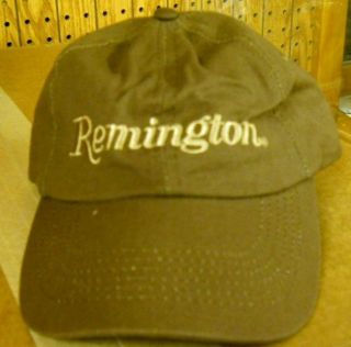 Remington Embroidered Brown Waxed Hat  WorldWide Shipping