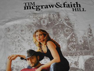Tim McGraw & Faith Hill 2007 Concert Tour T Shirt 2XL VERY NICE