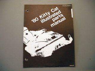 1980 Vintage Arctic Cat Kitty Cat Parts Manual