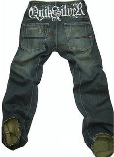 Brand New Quiksilver Mens Washed Denim Jeans mens size sz 36