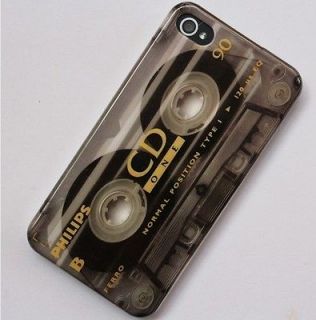 Retro Cassette Magnetic Tape Design CD90 Hard Back Cover Case For