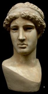 Greek Head of the Lemnia Athena Sculpture Bust