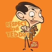 Mr. Bean Respect the Teddy Bear Rowan Atkinson Tee Shirt Adult S 3XL
