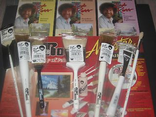 NEW    SEALED  _BOB ROSS MASTER PAINT KIT PLUS BRUSHES AND KNIFE AND