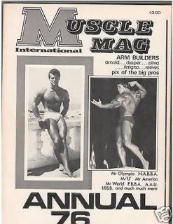 Rare MuscleMag Annual Arnold Schwarzenegger /Steve Reeves Bodybuilding