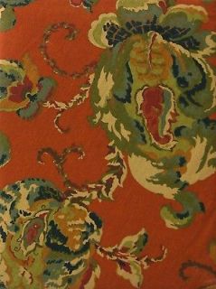 Ralph Lauren Tablecloth 70 Rd Hadley Floral Rust   NEW
