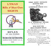 Lyman 1909 Rifle and Shot Gun Sights Catalog