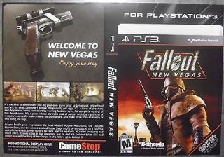 VEGAS PlayStation PS3 Display Only Game Box Cover Art Insert Artwork