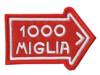 1000 Mille Miglia Italian Rally Racing Watch Cloth Embroidered Patch