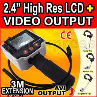 Digital Pipe Car Inspection Snake Scope Extend BORESCOPE Video 2.4LCD