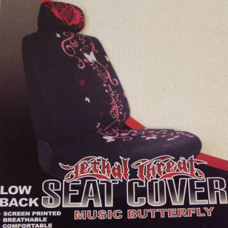 Low Back Seat Cover by Pilot Automotive with Screen Print Music