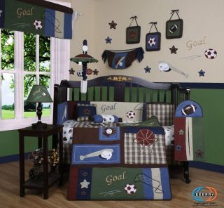 Newly listed Classic Sports GEENNY 13P Baby CRIB BEDDING SET