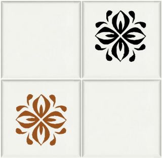 Set of 12 APPLE Tile transfers / wall stickers bathroom / kitchen rub
