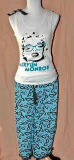 MARILYN MONROE Vintage Eyeglasses Frame Lounge Sleepwear Pjs Bow Top