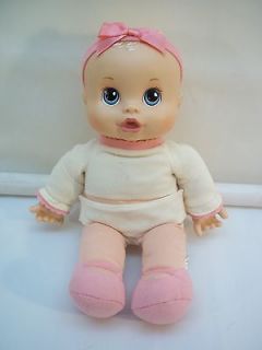 Cute BABY ALIVE Cloth / Vinyl 12 Inch TALKING Baby Doll