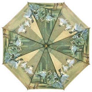 Edgar Degas Ballet Dancer Painting 41 Inch Automatic Canopy Umbrella
