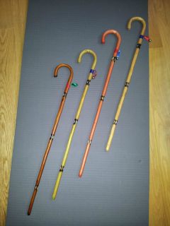 Wooden Walking Sticks/Cane.Bo ys Girls.Brand New.Made of Bamboo.Carved