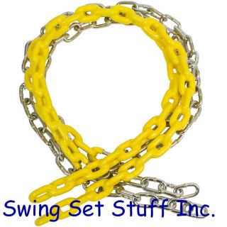 SWING SEAT SWING SET 8 1/2 FT COATED CHAIN PAIR   PLAYGROUND OUTDOORS