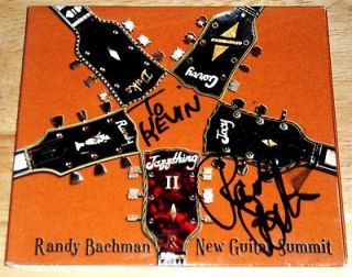 SIGNED CD Randy Bachman New Guitar Summit Jazzthi​ng II 2 BTO Guess