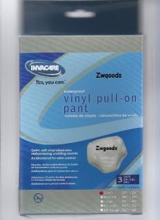 Pair of Vinyl Waterproof Adult Pants Quiet Plastic Pull on Pants