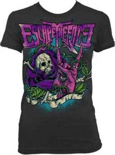 ESCAPE THE FATE   Rose Skull   Girlie T SHIRT top S M L XL New