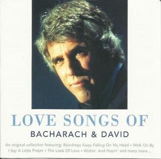 LOVE SONGS OF BACHARACH & DAVID   Cilla Black/Bobby Vee+ 20Trk M&S CD