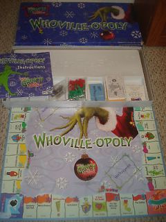 Whoville opoly   Dr.Seuss How the Grinch Stole Christmas