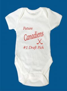 Baby infant creeper Canadiens hockey #1 Draft Pick montreal 6m 12m