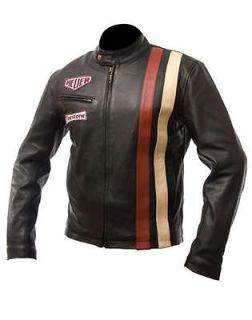 STEVE MCQUEEN Leather motorcycle fashion jacket