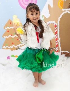 Christmas Kelly Green Pettiskirt Party Pageant Birthday Tutu Skirt 1