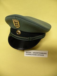 German Corrections Officers Hat. Baden   Wurtemburg.