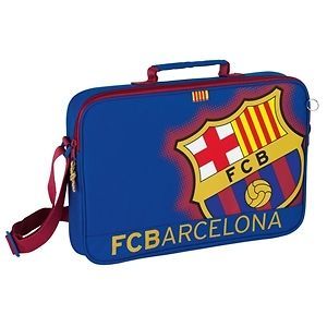 Barcelona FC OFFICIAL Shield Blue Shoulder Briefcase Bag School Case