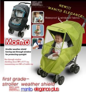 MANITO ELEGANCE PLUS Baby Stroller Rain / Snow/ Wind Cover Weather