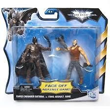 Mattel FACE OFF BATMAN vs Final Assault BANE Dark Knight DUAL figures