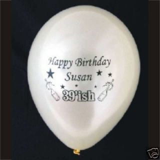 25 Birthday Anniversary Personalised Printed Balloons