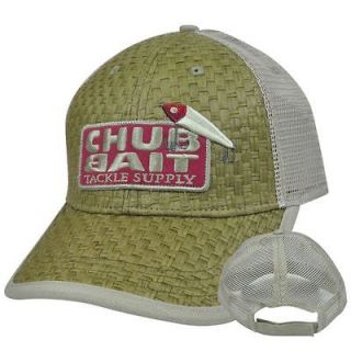 Chub Bait Tackle Supply Straw Weave Pattern Boat Fishing Lure Mesh Hat