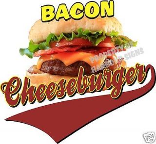 Bacon Cheeseburger Hamburger Restaurant Concession Food Truck Van